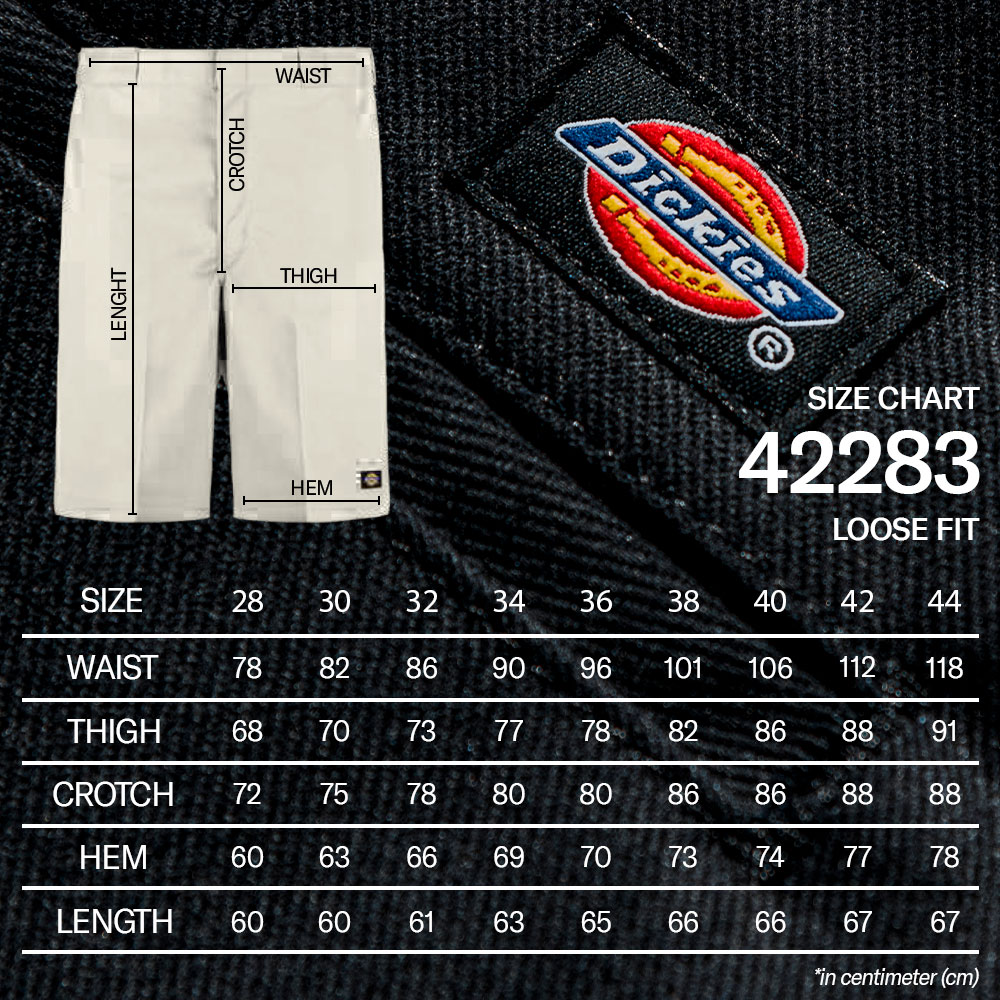 Size Guide Dickies Indonesia