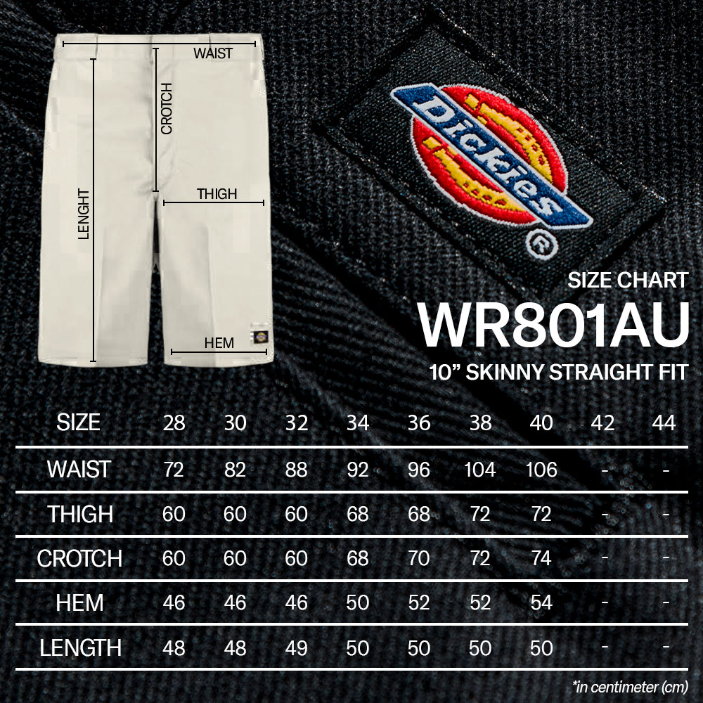 Size Guide Dickies Indonesia